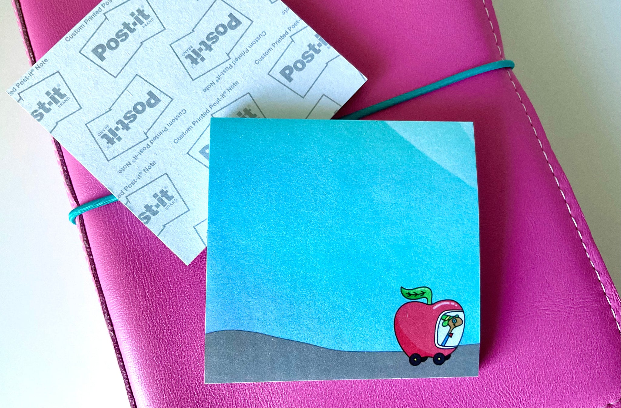 Lowly Worm Apple Car Post-It Notes