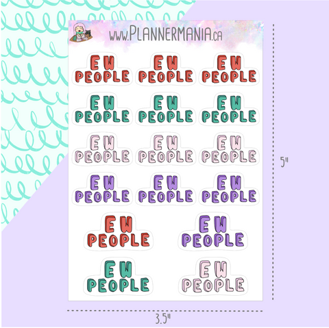 Ew People Stickers