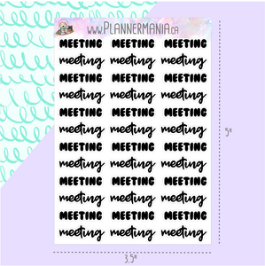 Meeting Stickers