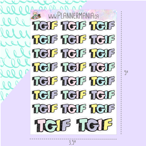 TGIF Stickers