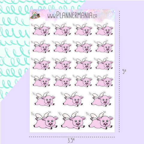 Flying Pig Stickers