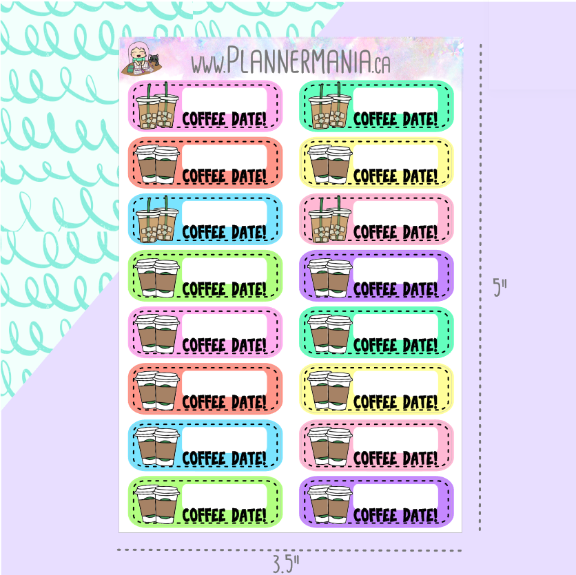 Coffee Date Stickers