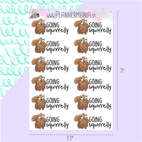 Going Squirrelly Stickers