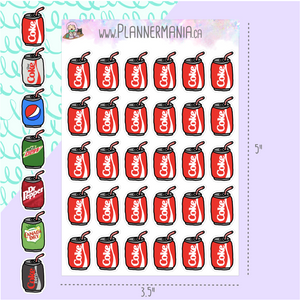 Pop / Soda Can Stickers