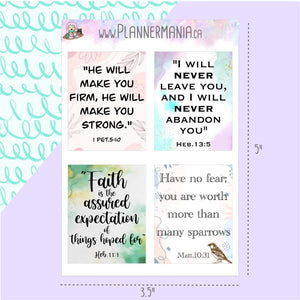 Scripture Quote Stickers - Version 3