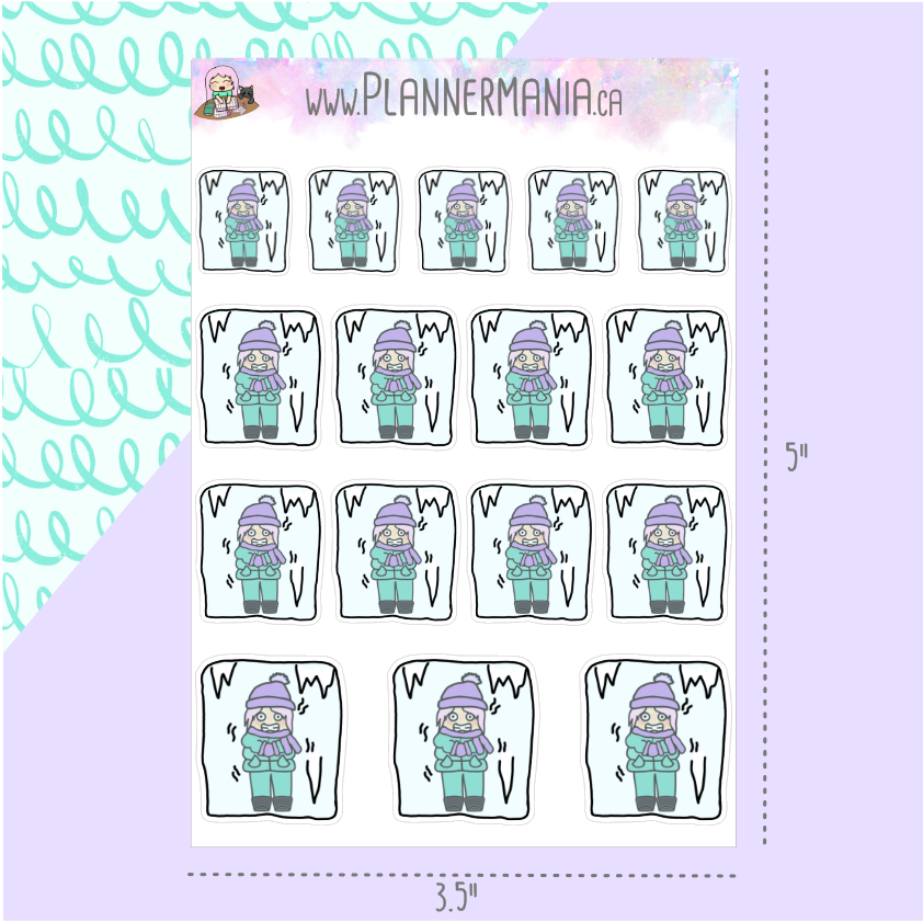 So Cold Ice Cube Stickers
