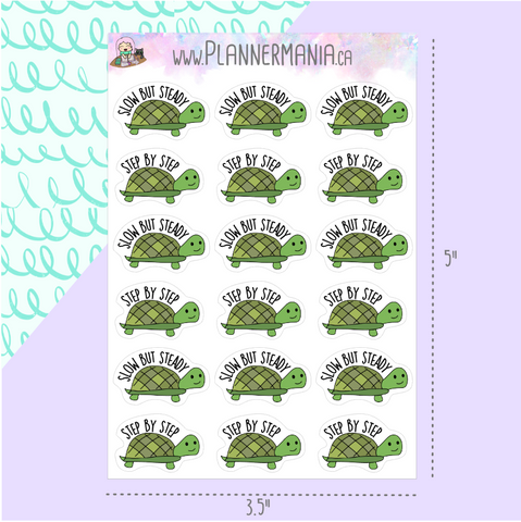Step by Step Turtle Stickers