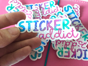 Sticker Addict Holographic Sticker