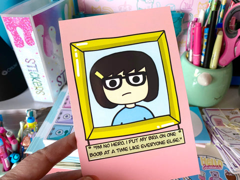 Tina Belcher One Boob at a Time Post Card