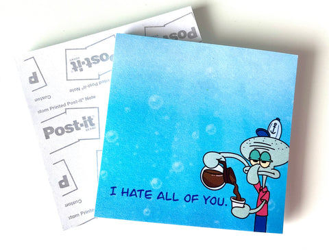 Squidward Post-It Notes