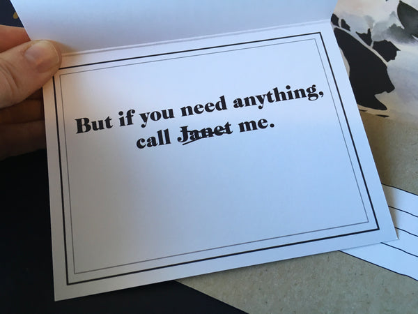 Greeting Card - Janet Says Everything is Fine