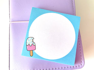 Summer Popsicle Post-It Notes