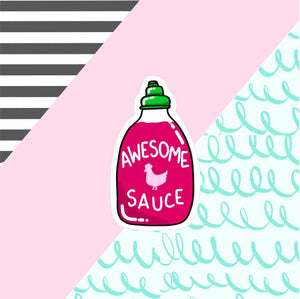 Awesome Sauce Die Cut Sticker Flake